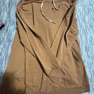 Maurices Tan Hooded Sweatshirt w/ pocket